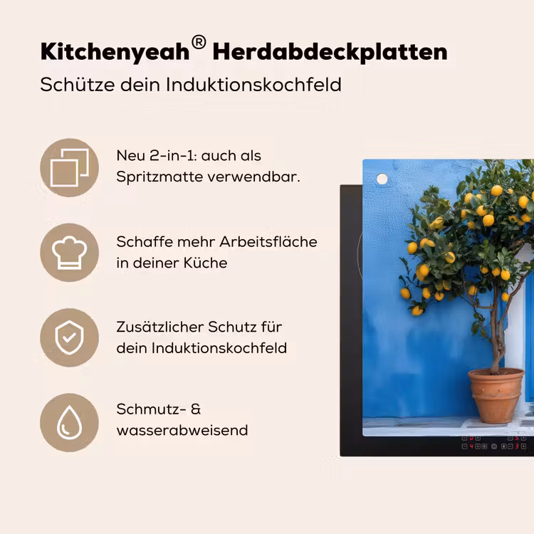Citroenbomen - Geel - Deur - Potten Inductie beschemer met haakjes klein -ky-usp-de