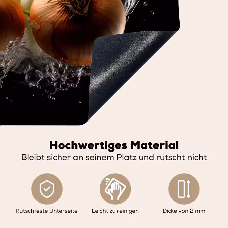 Ui - Groente - Bruin - Water - Zwart Inductie beschemer met haakjes klein -ky-onderkant-de