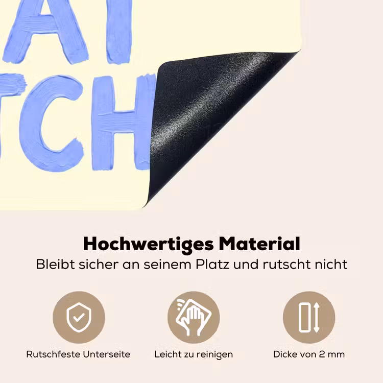 100% that bitch - Blauw - Wit Inductie beschemer met haakjes klein -ky-onderkant-de