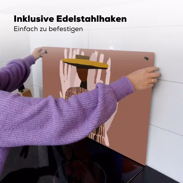 Abstract - Figuur - Illustratie - Hoed Inductie beschemer met haakjes klein -ky-ophangen-de