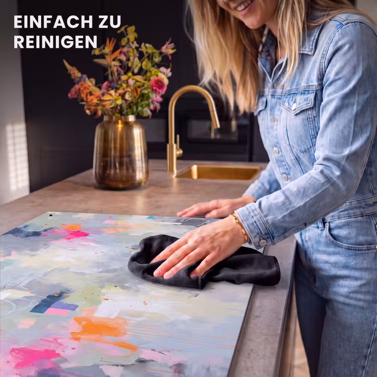 Abstract - Kleurrijk - Modern - Kunst Inductie beschemer met haakjes klein -ky-schoon-de