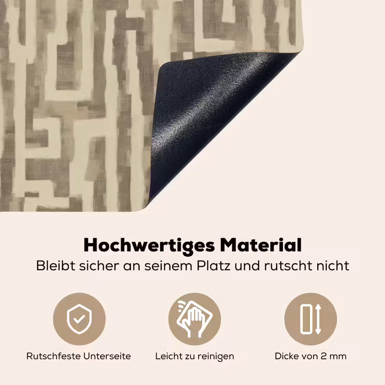 Abstract - Geometrisch - Groen Inductie beschemer met haakjes klein 777 -ky-onderkant-de