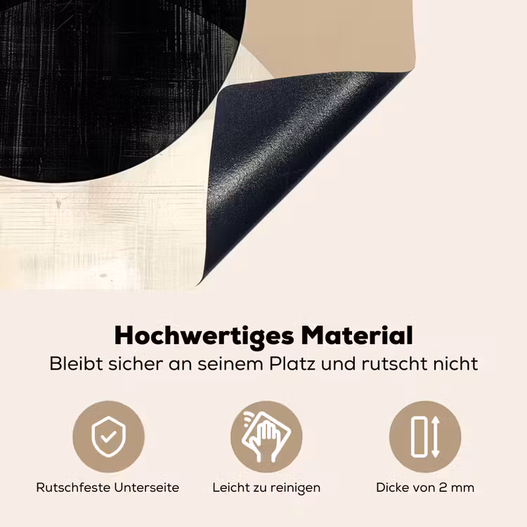 2-in-1 Herdabdeckplatte & Spritzschutz - Abstrakt - Gold - Schwarz - Kunst - Abstract - Goud - Zwart - Kunst Inductie beschemer met haakjes klein