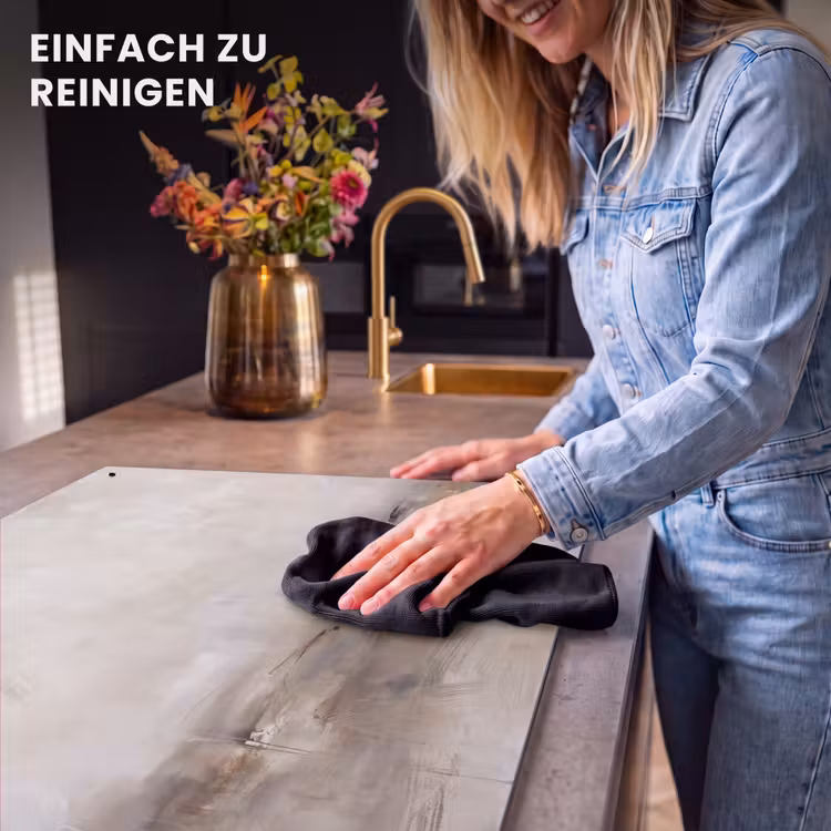 Abstrakt - Landschap - Modern - Beige - Kunst Inductie beschemer met haakjes klein -ky-schoon-de