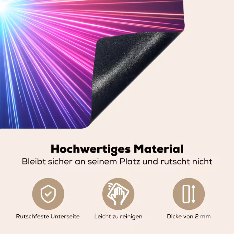 Abstract - Light - Burst - Modern - Colorful Inductie beschemer met haakjes klein -ky-onderkant-de