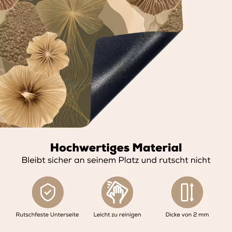 Abstract - Modern - Groen Inductie beschemer met haakjes klein 777 -ky-onderkant-de