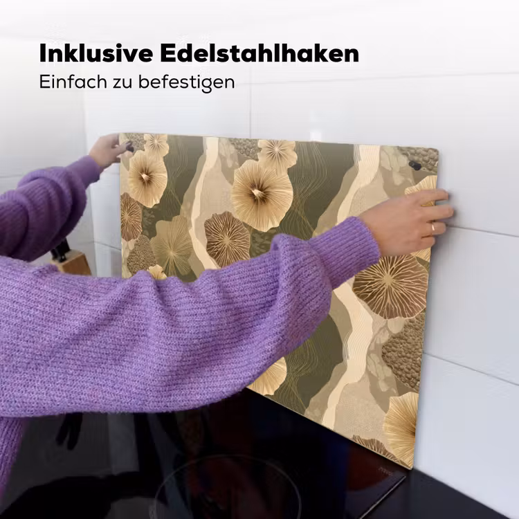 Abstract - Modern - Groen Inductie beschemer met haakjes klein 777 -ky-ophangen-de