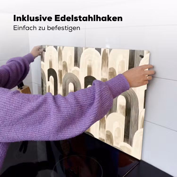 Abstract - Patroon - Bogen Inductie beschemer met haakjes klein 777 -ky-ophangen-de