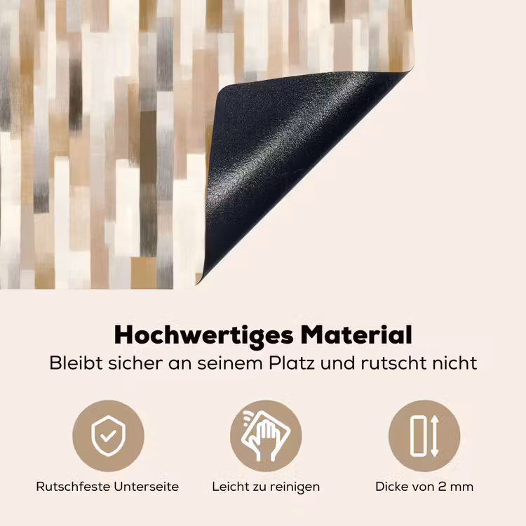 Abstract - Patroon - Kwaststreken Inductie beschemer met haakjes klein 777 -ky-onderkant-de