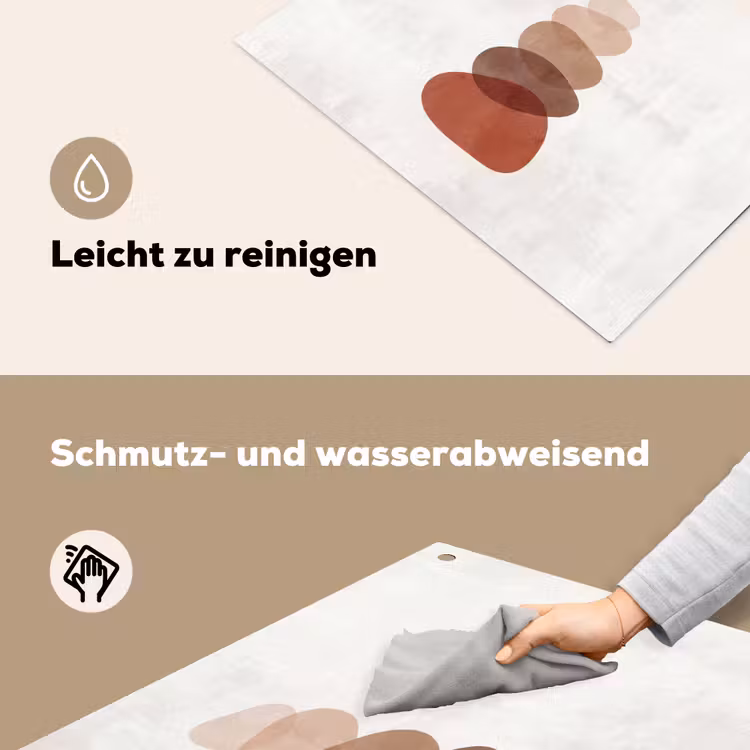 Abstractie - Gestapeld - Balans - Modern - Aardetinten Inductie beschemer met haakjes klein -ky-schoon-de