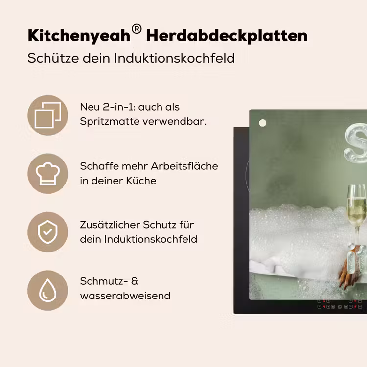 Soak it all in - Hond - Bad Inductie beschemer met haakjes klein -ky-usp-de