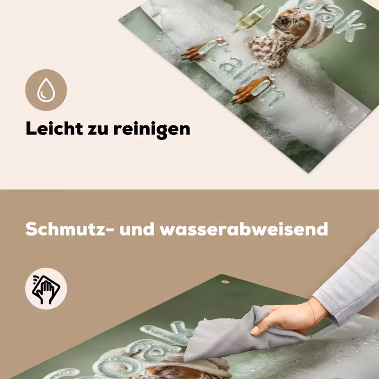 Soak it all in - Hond - Bad Inductie beschemer met haakjes klein -ky-schoon-de