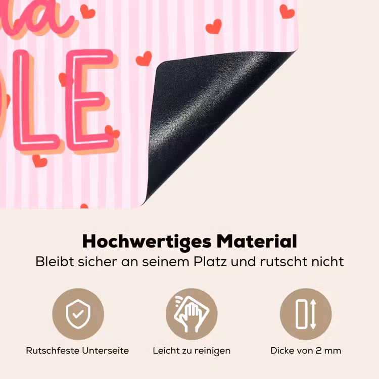 Amore vita sole - Roze - Hartjes Inductie beschemer met haakjes klein -ky-onderkant-de