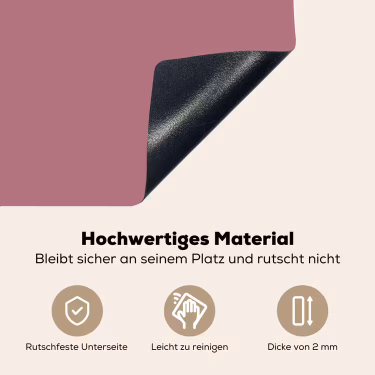 Antique - Mauve - Roze Inductie beschemer met haakjes klein 777 -ky-onderkant-de