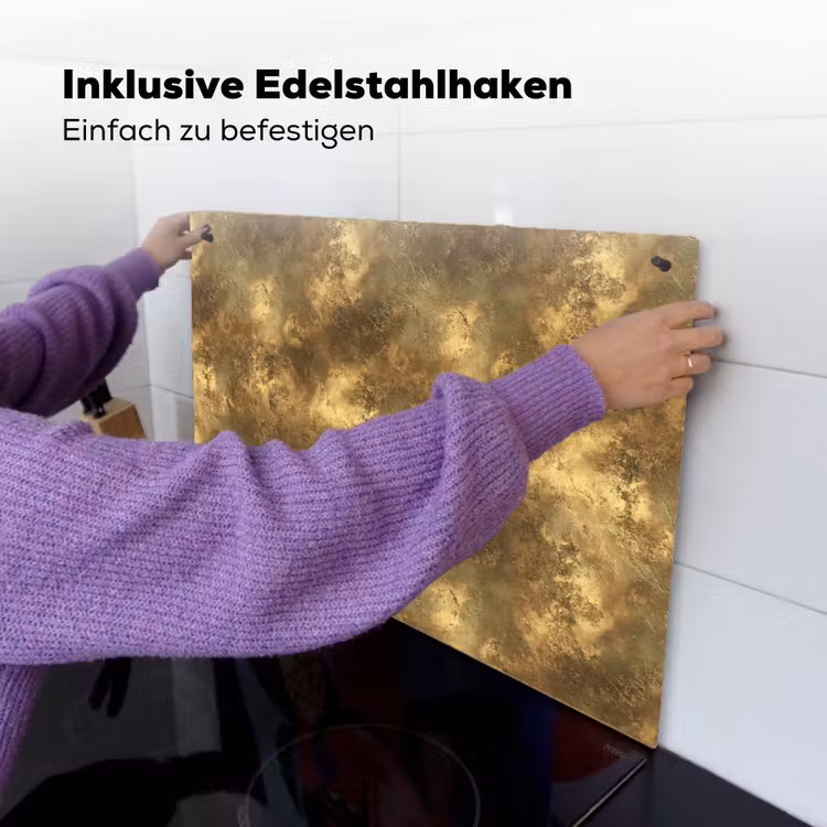 Antiek - Metaallook - Goud Inductie beschemer met haakjes klein 777 -ky-ophangen-de