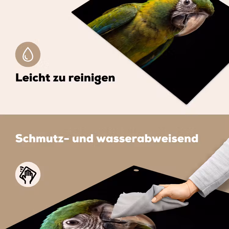 Ara - Portret - Groen Inductie beschemer met haakjes klein -ky-schoon-de