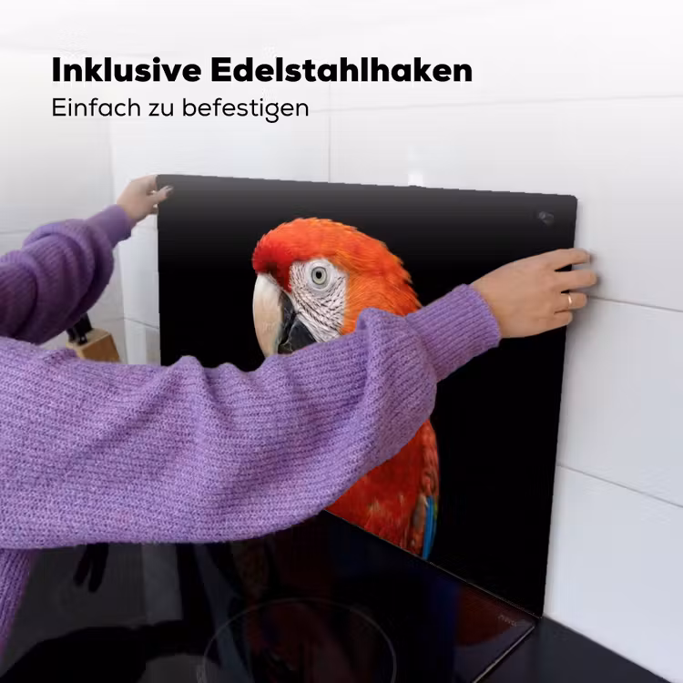 Ara - Portret - Rood Inductie beschemer met haakjes klein -ky-ophangen-de