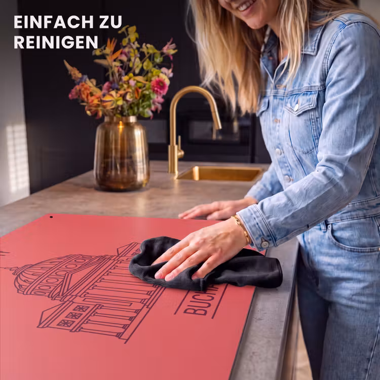 Architectuur - Boekarest - Stedelijk - Lijntekening - Rood Inductie beschemer met haakjes klein -ky-schoon-de