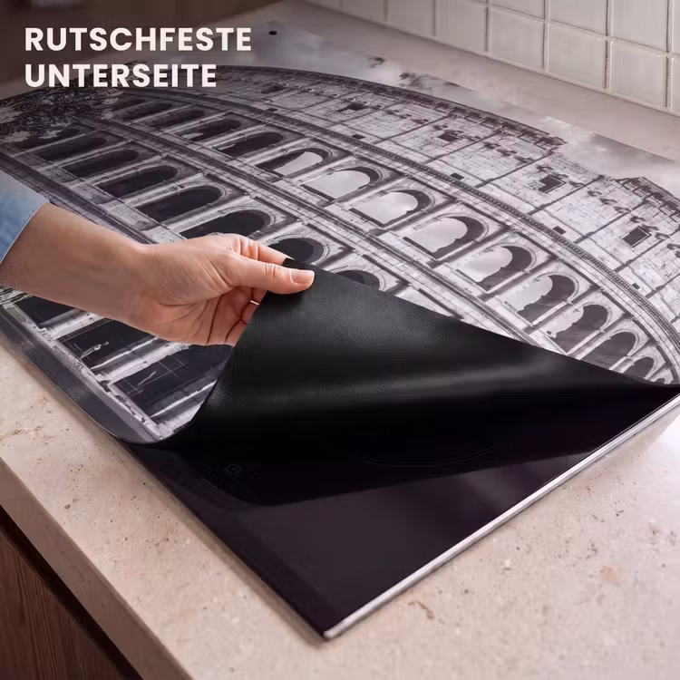 Architectuur - Colosseum - Rome - Historisch - Zwart-wit Inductie beschemer met haakjes klein -ky-onderkant-de