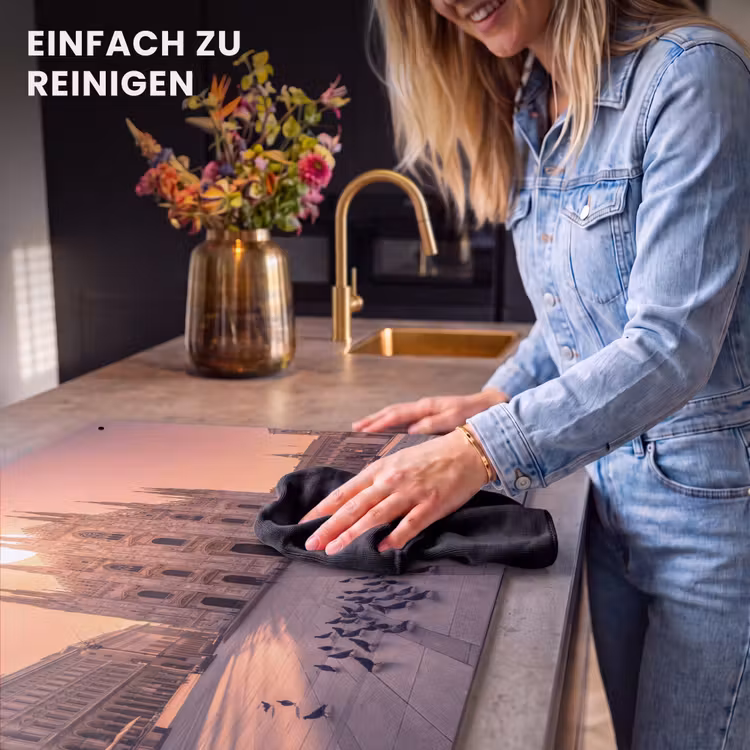 Architectuur - Milaan - Plein - Zonsopgang - Oranje Inductie beschemer met haakjes klein -ky-schoon-de