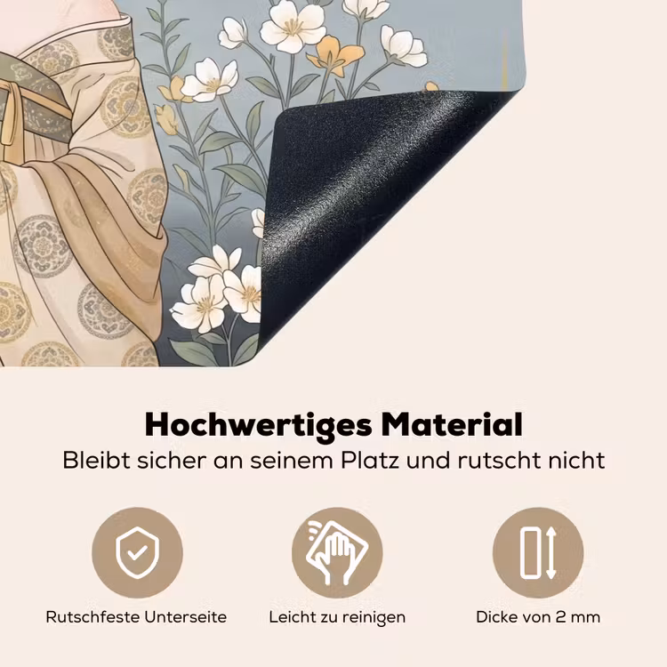 Aziatisch - Vrouw - Kimono Inductie beschemer met haakjes klein -ky-onderkant-de
