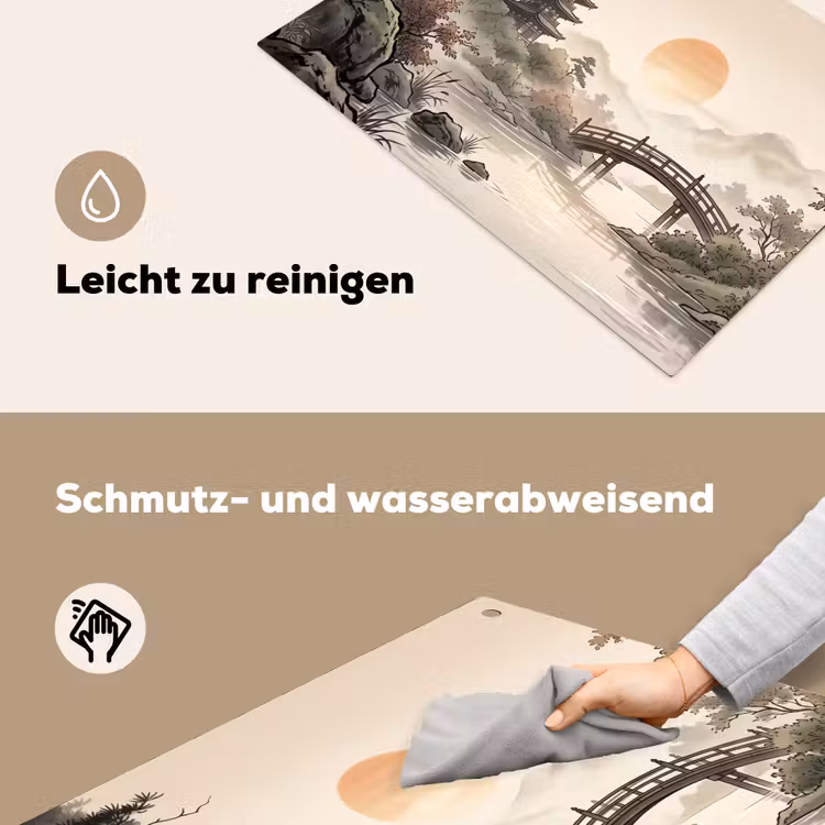 Azië - Landschap - Kleurrijk Inductie beschemer met haakjes klein -ky-schoon-de