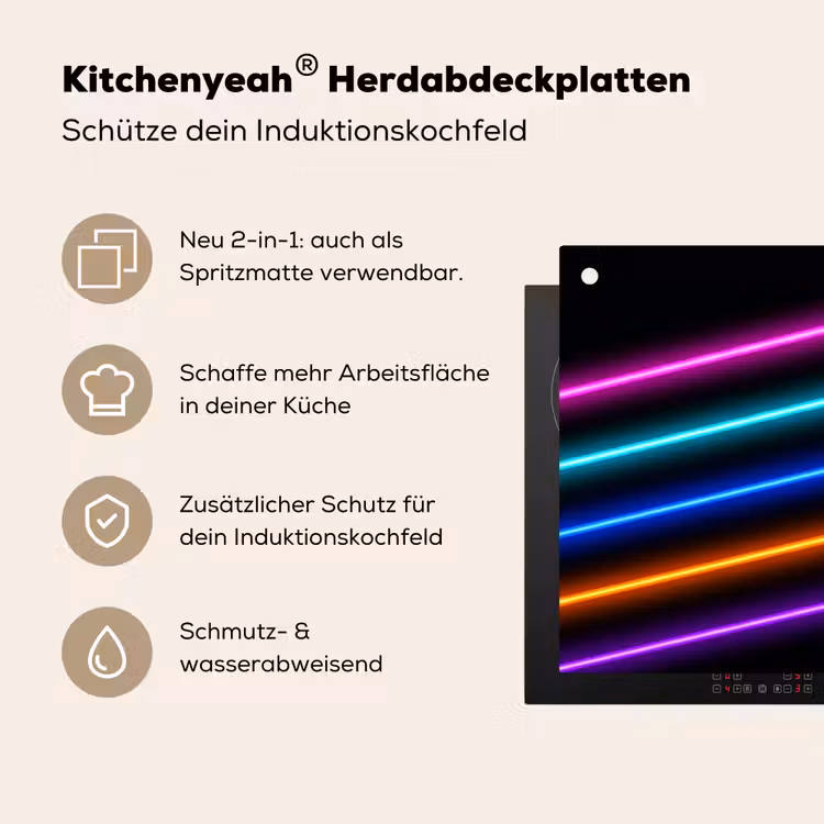 Esthetiek - Retro - Neon Inductie beschemer met haakjes klein -ky-usp-de