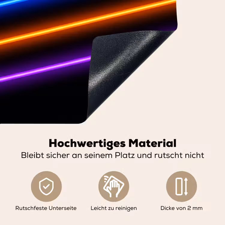 Esthetiek - Retro - Neon Inductie beschemer met haakjes klein -ky-onderkant-de