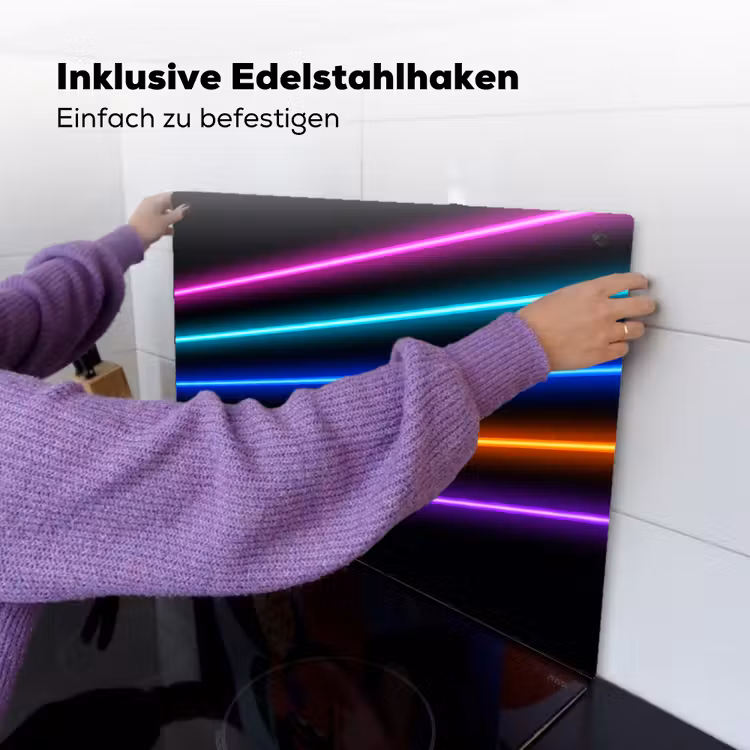 Esthetiek - Retro - Neon Inductie beschemer met haakjes klein -ky-ophangen-de