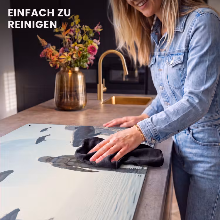 2-in-1 Herdabdeckplatte & Spritzschutz - Astronaut – Wal – Fantasie - Ruimtevaarder - Walvis - Fantasie Inductie beschemer met haakjes klein