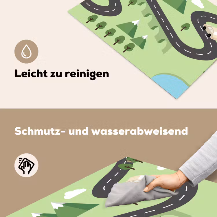Auto - Bergweg - Natuur - Illustratie Inductie beschemer met haakjes klein -ky-schoon-de