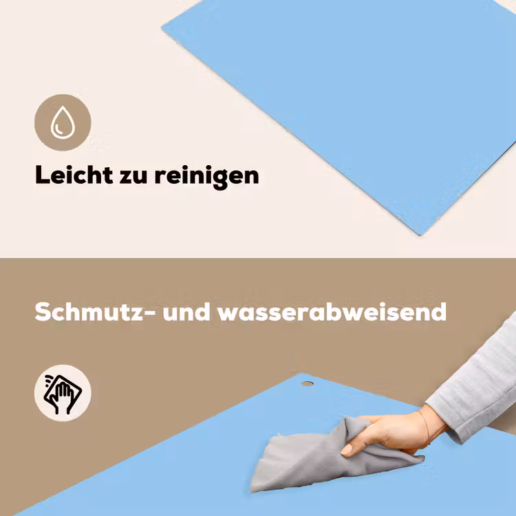 Baby - Blue - Blauw Inductie beschemer met haakjes klein 777 -ky-schoon-de