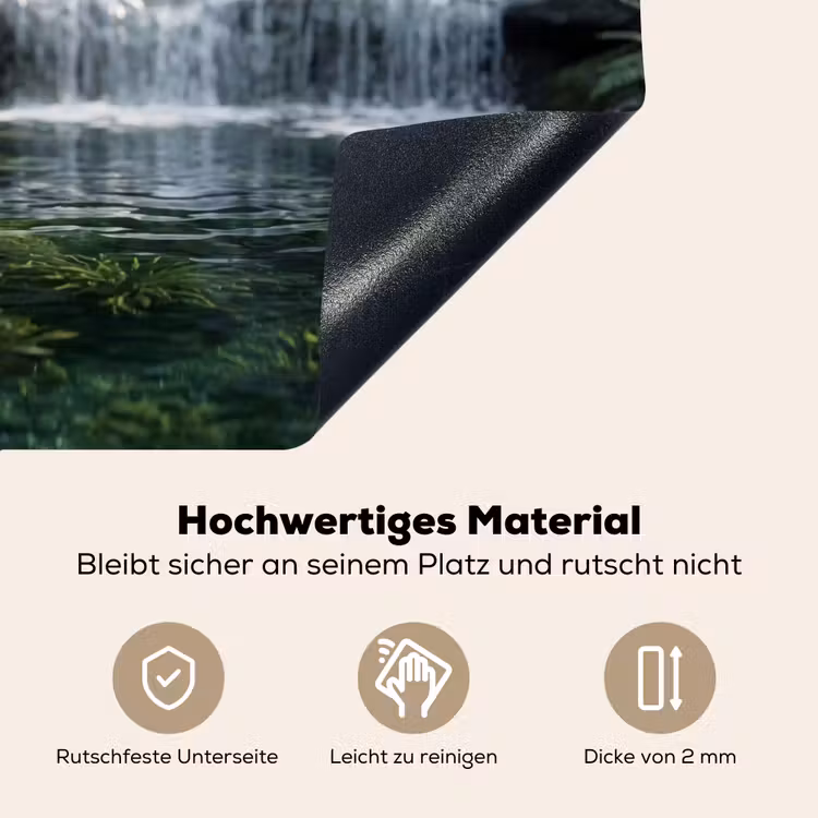 Beek - Waterval - Natuur - Groen Inductie beschemer met haakjes klein -ky-onderkant-de