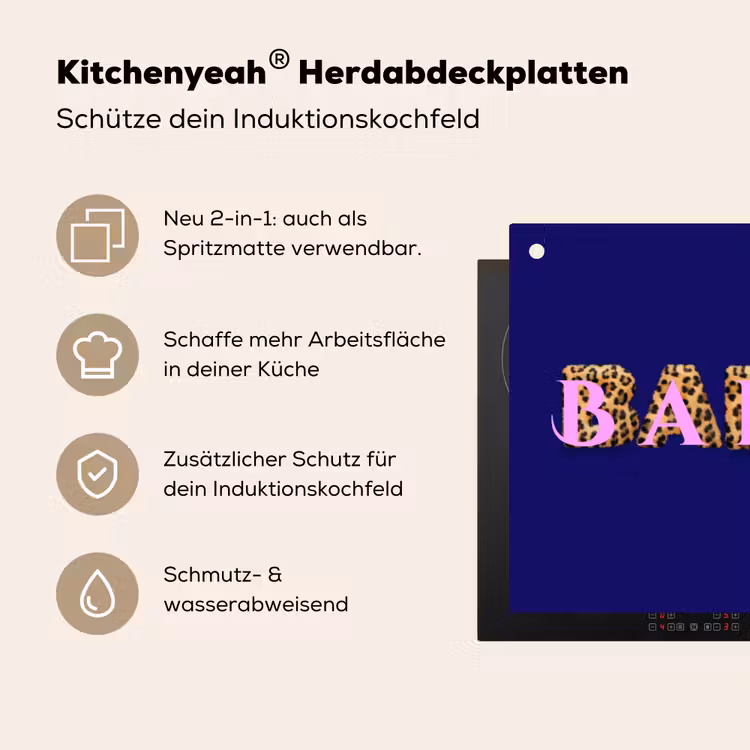 Badass - Panterpint - Schaduw - Roze Inductie beschemer met haakjes klein -ky-usp-de