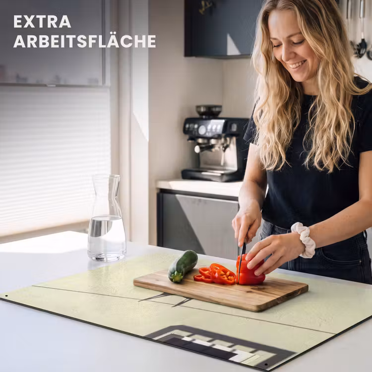 Badpak - Schaduw - Muur - Zomer - Minimalistisch Inductie beschemer met haakjes klein -ky-usp-de