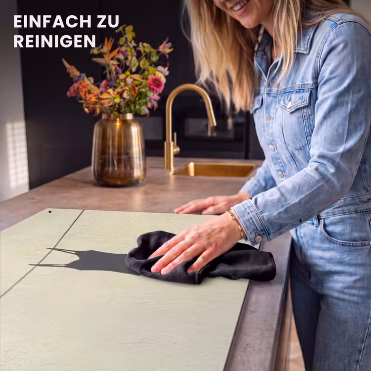 Badpak - Schaduw - Muur - Zomer - Minimalistisch Inductie beschemer met haakjes klein -ky-schoon-de