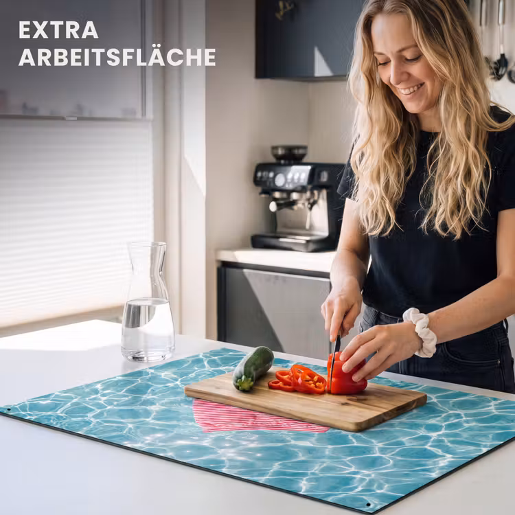 Zwemkleding - Gestreept - Water - Zomer - Rood-wit Inductie beschemer met haakjes klein -ky-usp-de