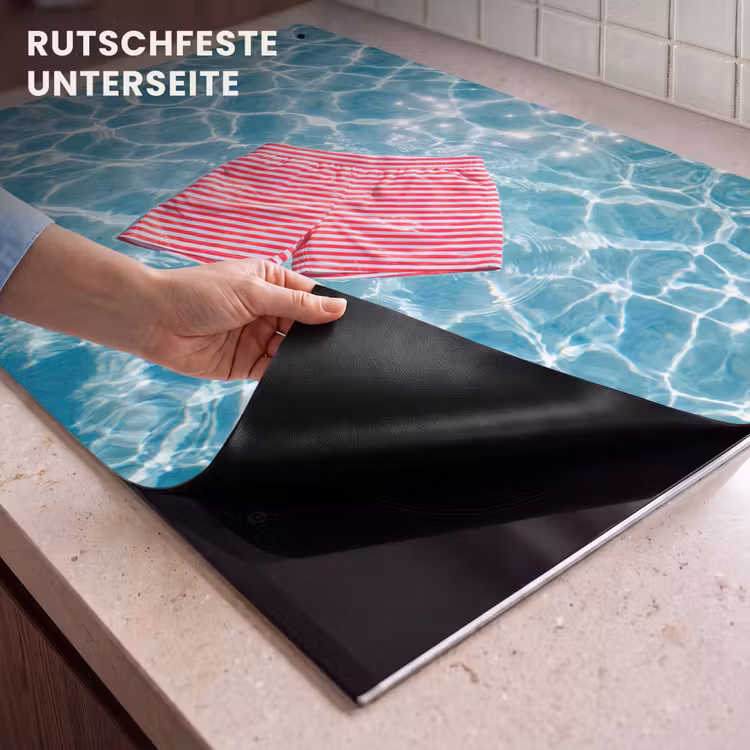 Zwemkleding - Gestreept - Water - Zomer - Rood-wit Inductie beschemer met haakjes klein -ky-onderkant-de