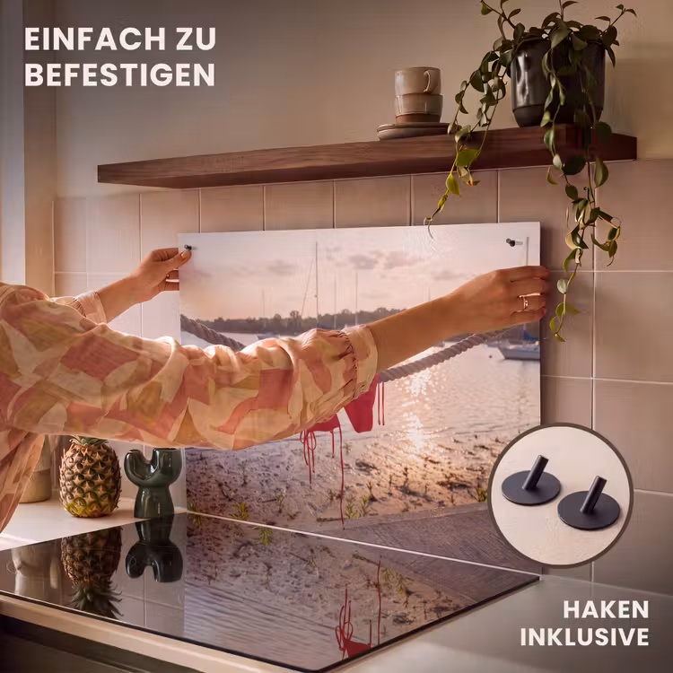 Badkleding - Rood - Zomer - Water - Zonsondergang Inductie beschemer met haakjes klein -ky-ophangen-de