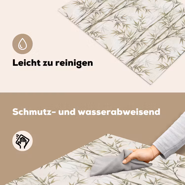 Bamboe - Bladeren - Natuur - Aquarel - Groen Inductie beschemer met haakjes klein -ky-schoon-de