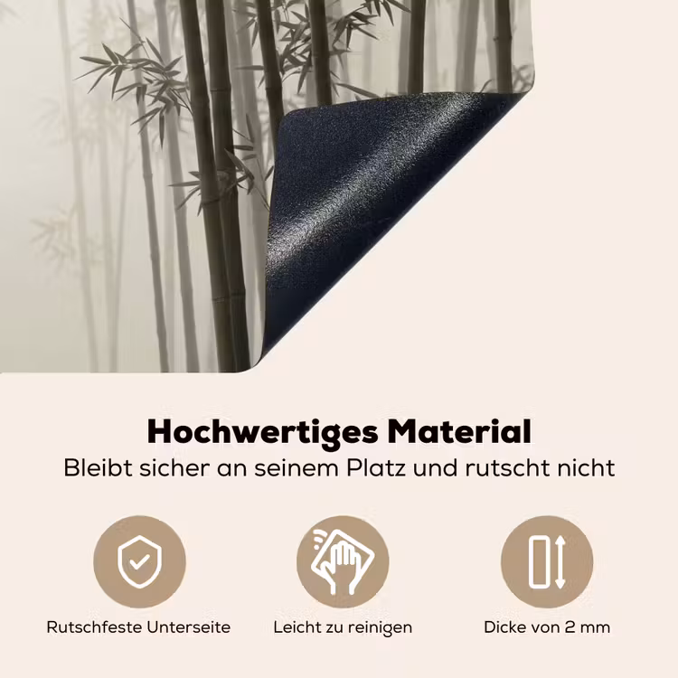 Bamboe - Bos - Mist - Natuur Inductie beschemer met haakjes klein -ky-onderkant-de