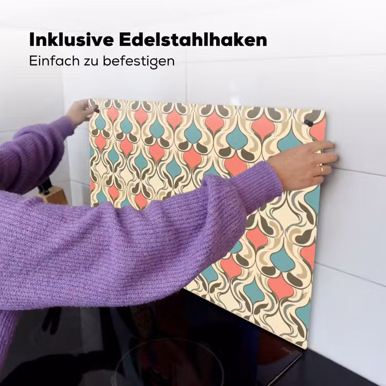 Barok - Retro - Kleurrijk Inductie beschemer met haakjes klein 777 -ky-ophangen-de