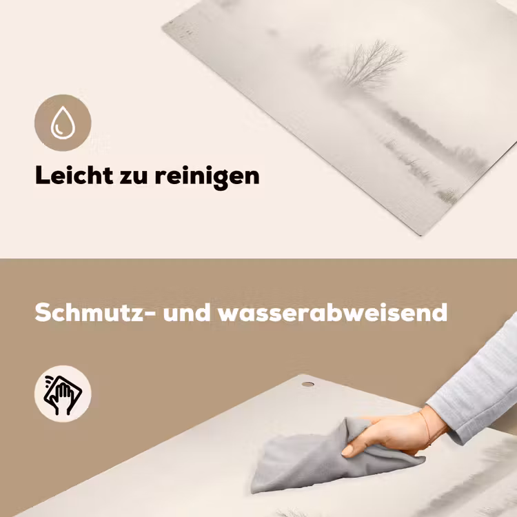 Boom - Mist - Sneeuw - Winter - Minimalistisch Inductie beschemer met haakjes klein -ky-schoon-de