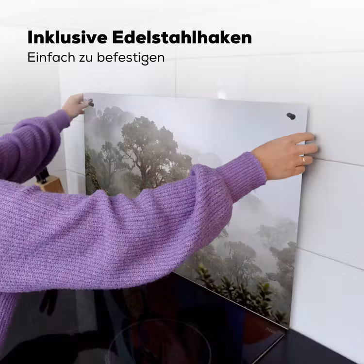 Boom - Mistig - Bos - Groen - Natuur Inductie beschemer met haakjes klein -ky-ophangen-de