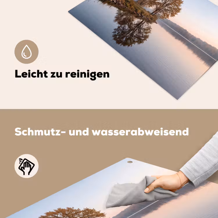 Bomen - Reflectie - Water - Zonsopgang - Serene Inductie beschemer met haakjes klein -ky-schoon-de