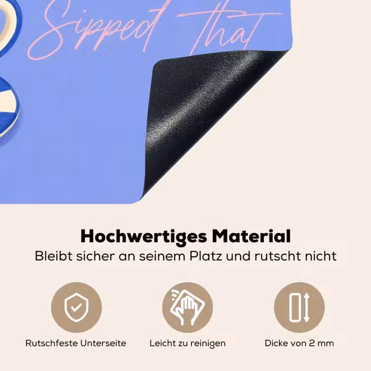 Mok - Koffie - Vrouw - Paars Inductie beschemer met haakjes klein -ky-onderkant-de