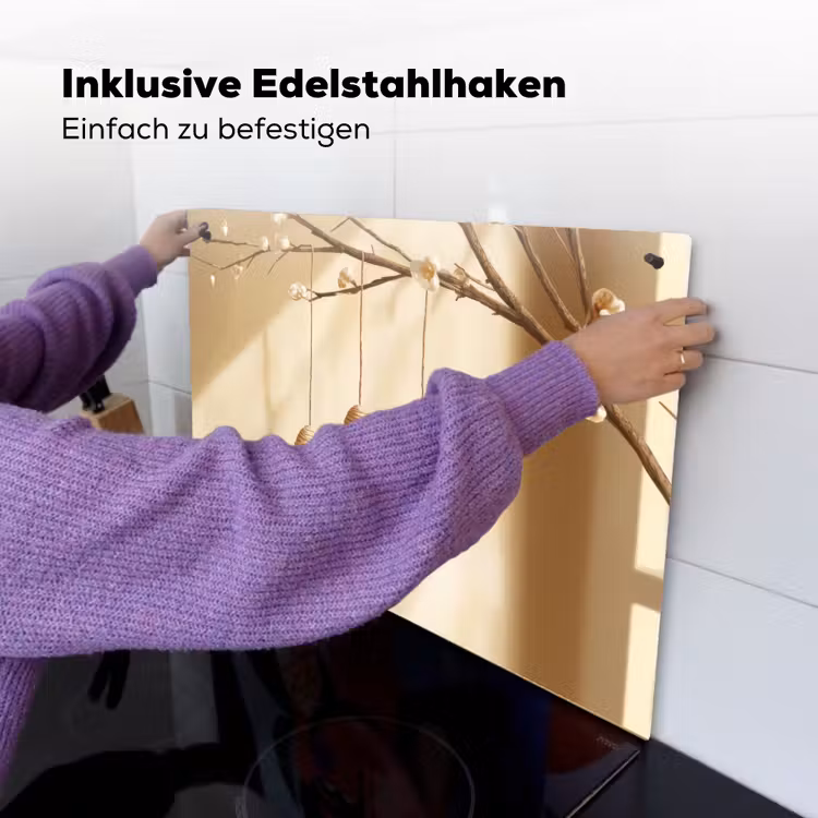 Beige - Paastak - Eieren Inductie beschemer met haakjes klein -ky-ophangen-de