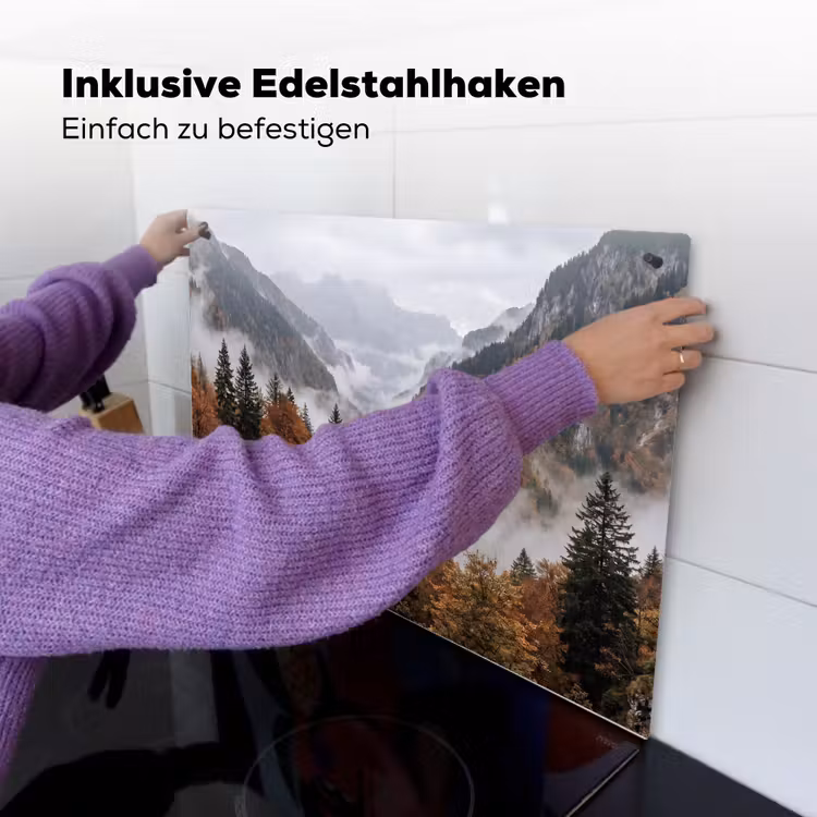 Bergen - Vallei - Mist - Herfst - Natuur Inductie beschemer met haakjes klein -ky-ophangen-de