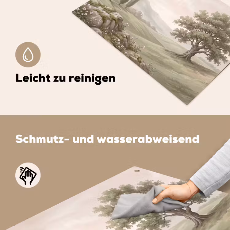Heuvellandschap - Bomen - Natuur - Groen Inductie beschemer met haakjes klein -ky-schoon-de