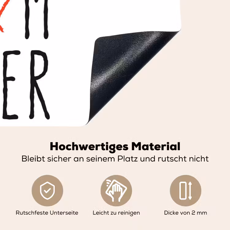 2-in-1 Herdabdeckplatte & Spritzschutz - Beste Mutter aller Zeiten - Sprichwörter - Mutter - Zitate - Best mom ever - Spreuken - Mama - Quotes Inductie beschemer met haakjes klein